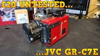 Buying An Untested JVC GR-C7E For £20  How Did That Go? Back To The Future