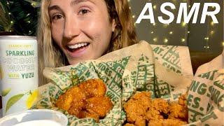 ASMR WINGSTOP MUKBANG boneless wings  whispering and eating sounds 먹방