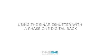 Support  How to configure the eshutter to work with IQ digital backs  Phase One