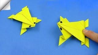 DIY crafts easy  Paper toy Jumping frog