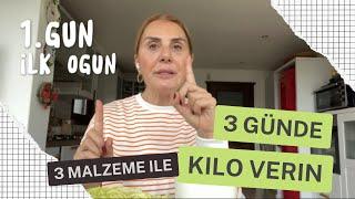 3 malzeme ile 3 Günde Kilo Verin  toparlanma diyeti  sağlıklı beslenmeye dönüş diyeti