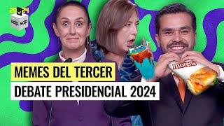 MEMES  del tercer DEBATE PRESIDENCIAL 2024 con XÓCHITL GÁLVEZ Claudia SHEINBAUM‍y JORGE MÁYNEZ