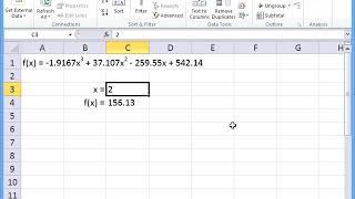 Menggunakan Solver di Excel Bagian 1 – Menemukan akar suatu fungsi