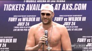 TYSON FURY TAUNTS DEONTAY WILDERS NEW TRAINER MALIK SCOTT AS THE PAIR GO BACK & FORTH IN ARGUMENT