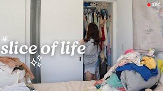 closet cleanout packing for the east coast finishing a few books 🪺 WEEKLY VLOG