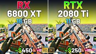 RX 6800 XT vs RTX 2080 Ti - Test in 12 Games in 2024