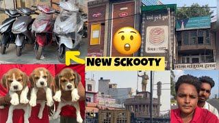 आज अपनी sckooty modify करवाई  अपने डोग्स के लिए Full Shoping की  #pulkitvampdogs