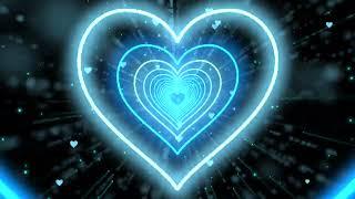 Animation VideoBlue Heart Background  Tunnel Background Video Loop 4 Hours