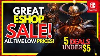 Nintendo Switch Eshop SALE 5 Eshop DEALS UNDER $5 NEW SERIES All Time Low Prices on GREAT GAMES