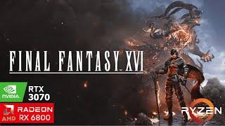 Final Fantasy 16 Benchmark - RTX 3070 - RX 6800  Ultra Settings