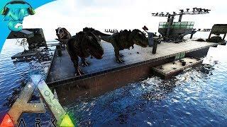 2 Men 1 Base Raid the Air Craft Carrier Base with Friendly Fire McGee E37 ARK Survival Evolved