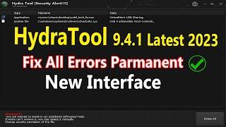 Hydratool Fix All Errors Parmanently  Hydra tool security alert error fix 100% working solution