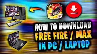 How to download free fire in pc  How to download free fire in laptop  Install free fire in pc