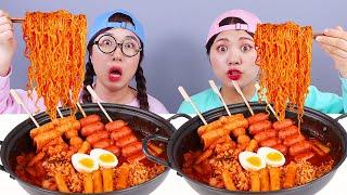 Mì cay Tteokbokki Kimbab Mukbang DONA