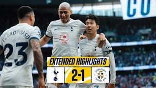 TOTTENHAM HOTSPUR 2-1 LUTON TOWN  PREMIER LEAGUE EXTENDED HIGHLIGHTS