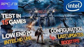 Rpcs3 Low End PC Intel HD  Intel UHD  Test in 15 Games  Updated Configuration Settings