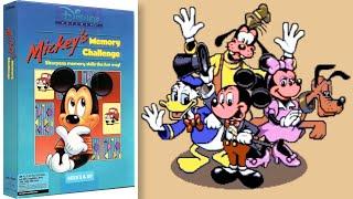 Mickeys Memory Challenge 1990 PC DOS longplay