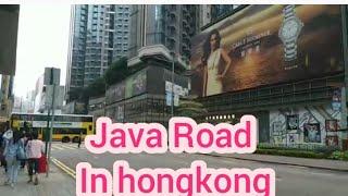 Walking Java Road in hongkong