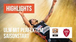 Highlights Ratiopharm ULM - FITONE Würzburg Baskets  easyCredit Basketball-Bundesliga