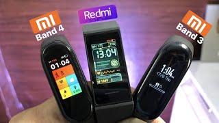 redmi band vs mi band 4 vs mi band 3