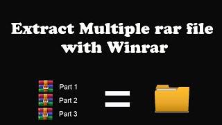 Extract Multiple rarzip Files with WinRAR