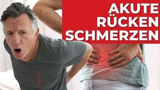 Akute Rückenschmerzen - So wirst du wieder schmerzfrei und das ohne Medikamente