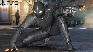 Spider-Man Remastered PS5 - Stealth Suit Free Roam Gameplay 4K 60FPS Performance RT