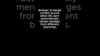 What is a Git merge conflict?   #git #github