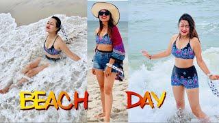 Beach Day  Funny Moments  Riyasha Travel Nepalto USA