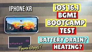 iPhone XR iOS 16.1 BGMI Fps Meter TestBootcamp TestLag?