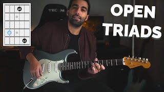 Open Triads & How I Use Them - Quick Guitar Lesson with TAB