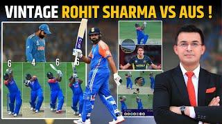 IND vs AUS  SALUTE ROHIT SHARMA. 🫡 41 ball 92 7*4 8*6 in the innings of highest calibre.