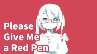 【PowaPowaP ft. Hatsune Miku】 Please Give Me a Red Pen 赤ペンおねがいします - English Subbed