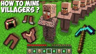 How to MINE VILLAGER AND GET RAREST ARMOR in Minecraft ? SUPER SECRET ARMOR 