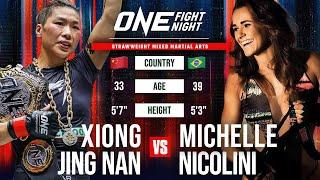 Striker Battles Grappler ️ Xiong Jing Nan vs. Michelle Nicolini