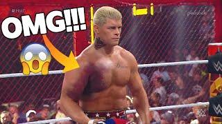 Cody Rhodes Tears His Pectoral Muscle WWE Hell In A Cell