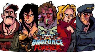 BROFORCE FOREVER - All Character Intros & References 2023 Update