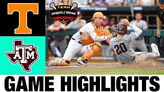 #1 Tennessee vs #3 Texas A&M Highlights - Championship  Mens College World Series Finals Game 2