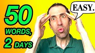 Language Learning Vlog 50 Words in 2 Days = 9000+ Words a Year