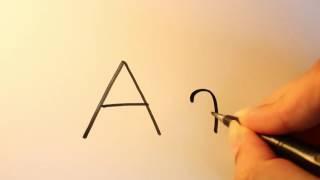 How to write the Russian letter а