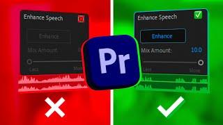 AI Enhance Speech Tool In Premiere Pro