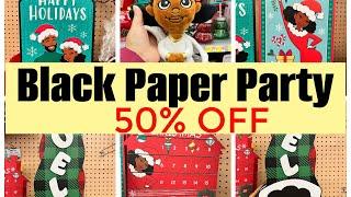 Black Paper Party Christmas Clearance at Walmart - Shop with Me