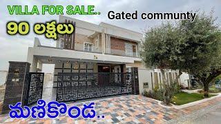#villa for sale at manikinda Hyderabad ll 90 LACKHS ll Gated communty.
