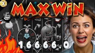  First 16666x MAX WIN On Six Six Six  EPIC Big WIN New Online Slot - Hacksaw Gaming
