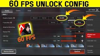 Apex legends mobile 60fps config  Apex legend mobile config  Apex Mobile BEST settings for NO LAG