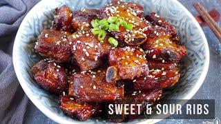 Sweet and Sour Ribs with an Easy Method  糖醋排骨 Tang Cu Pai Gu