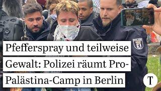 Freie Universität Berlin Polizei räumt Zeltcamp an der FU – Uni stellt Lehrbetrieb teilweise ein
