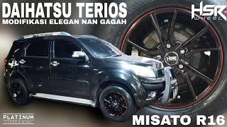 DAIHATSU TERIOS USE VELG HSR WHEEL TYPE MISATO R16 + BAN 235 60  Nyaman Untuk Kelurga Plus Modish