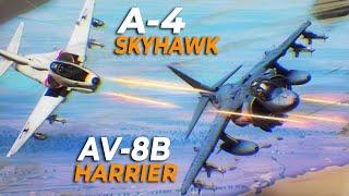 A-4 Skyhawk Vs AV-8B Harrier Falklands War Dogfight  DCS 