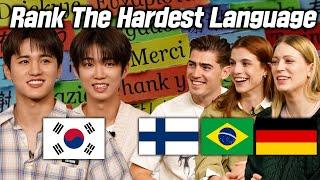 Rank Hardest Language Around The World ㅣ Finland Brazil Germany Thailand UK Korea ㅣ FT. 8TURN